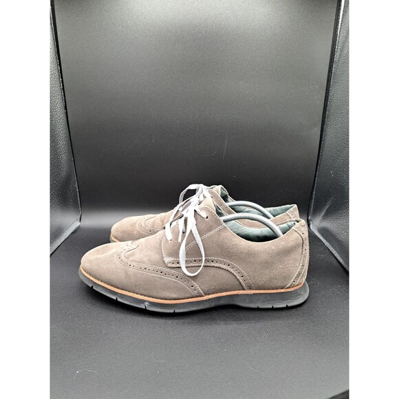 Florsheim Haviland Limited Wingtip Grey Suede Leather Men’s Dress Shoes Size 12D - Picture 1 of 12